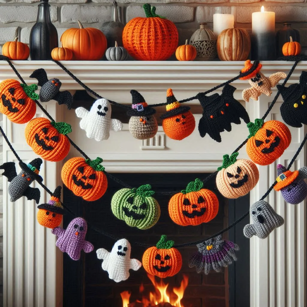 Halloween Crochet Garland Pattern