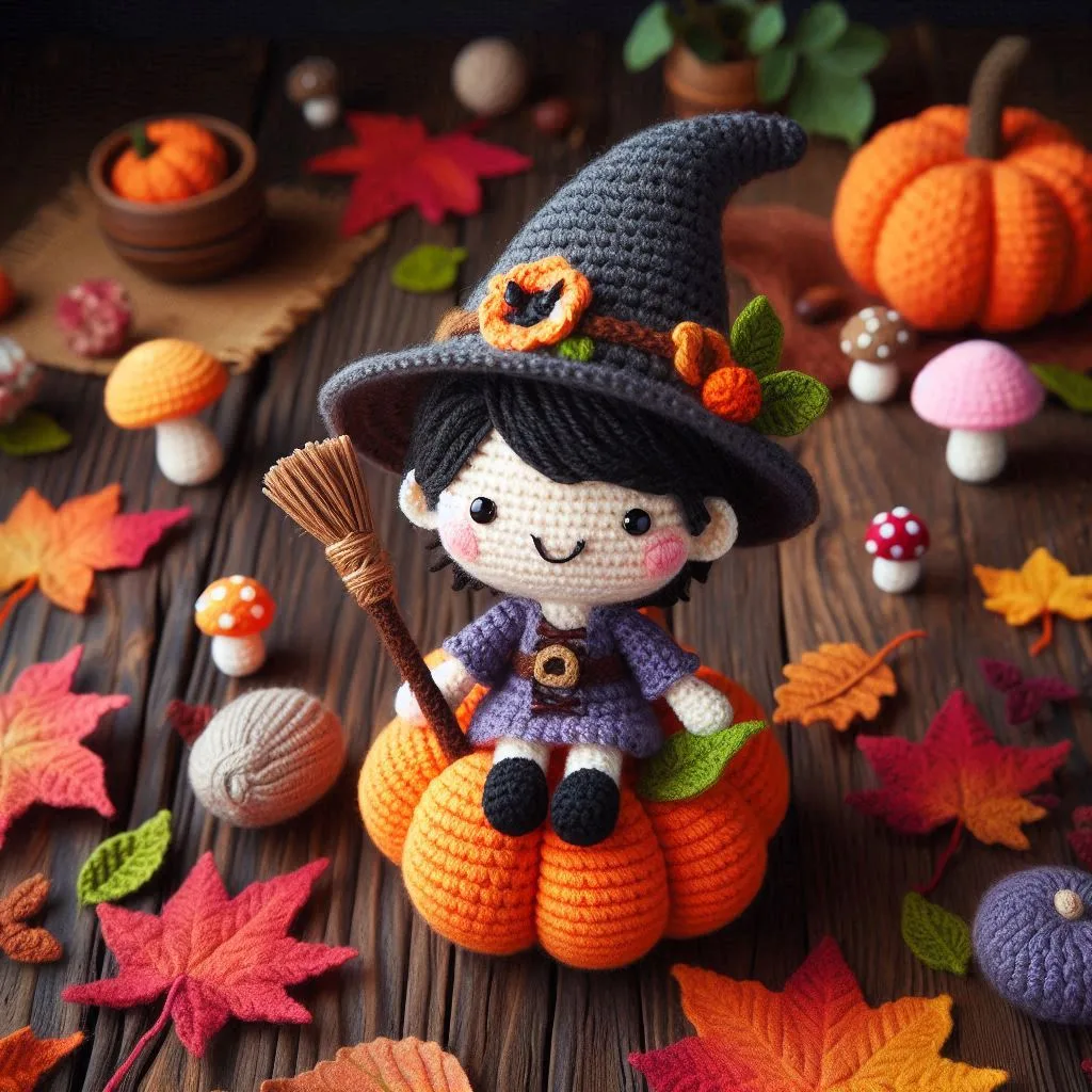 Mini Witch in Amigurumi