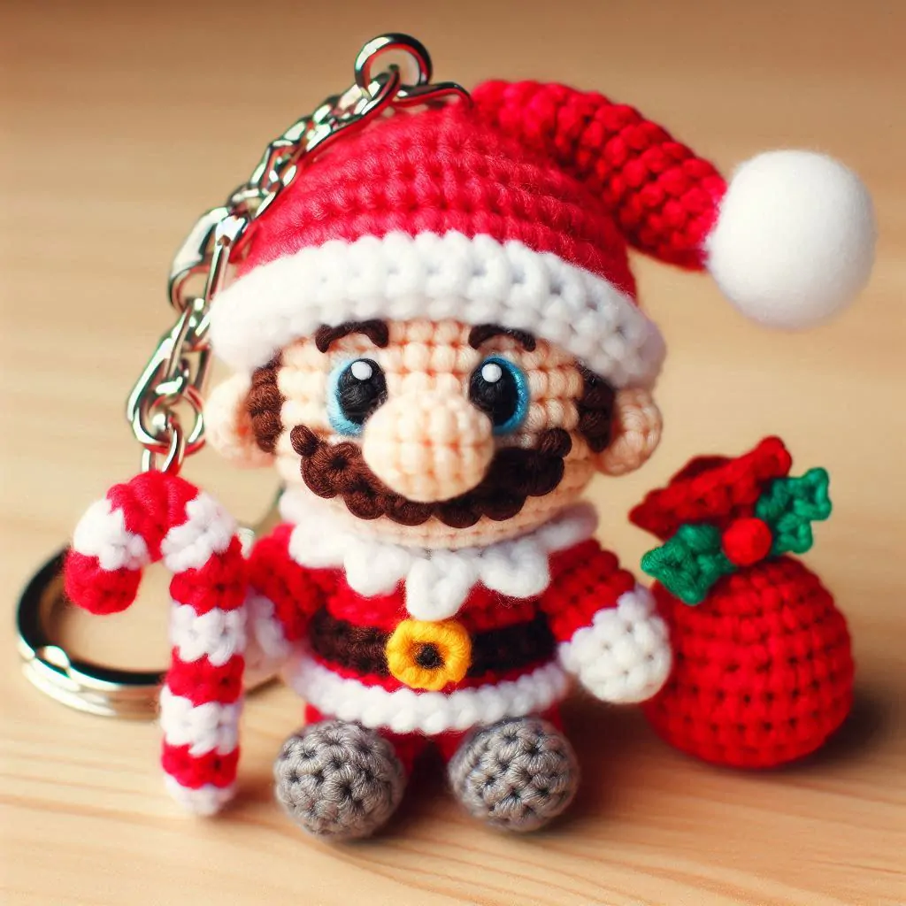 Mario Santa Claus Amigurumi