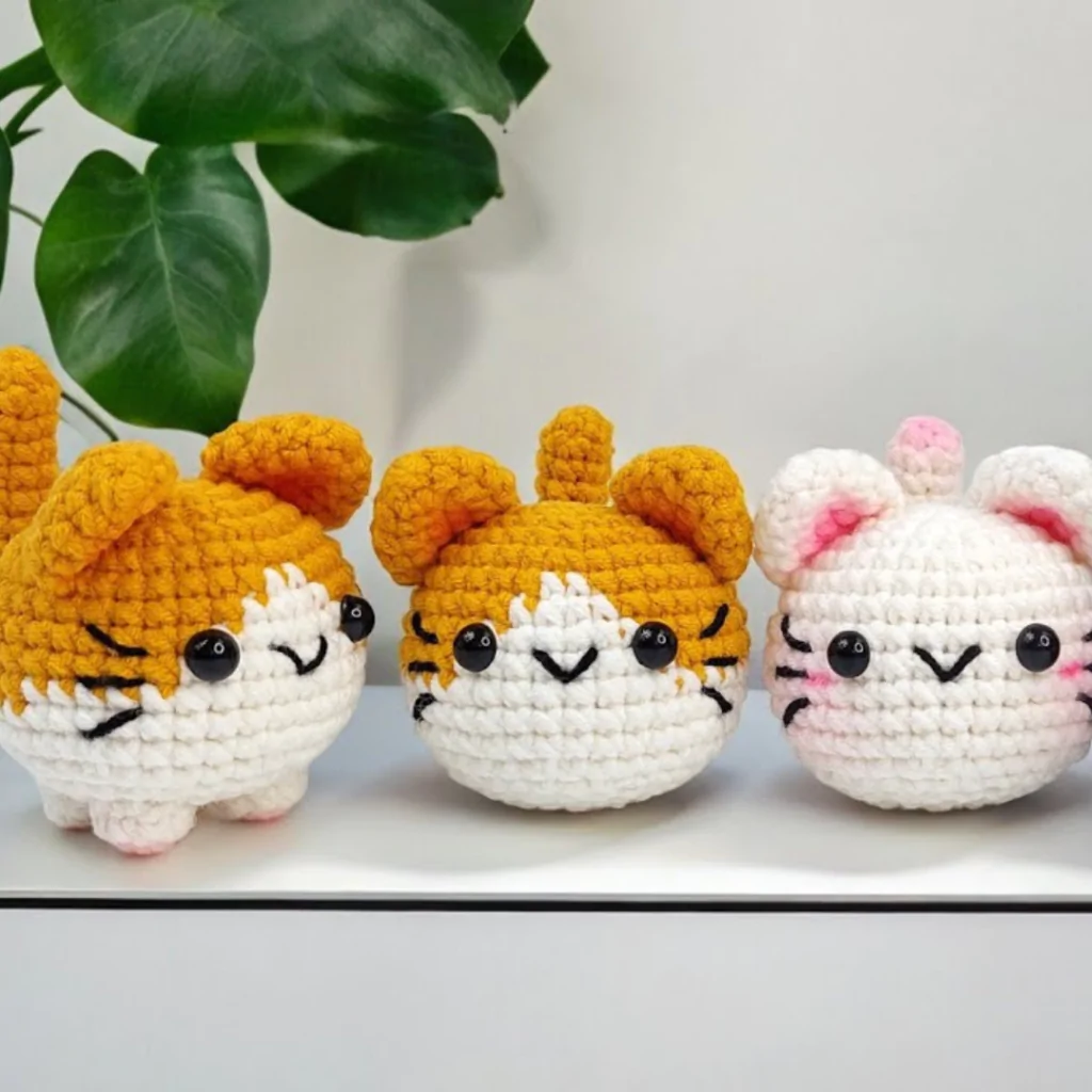 Crochet Cat Keychain